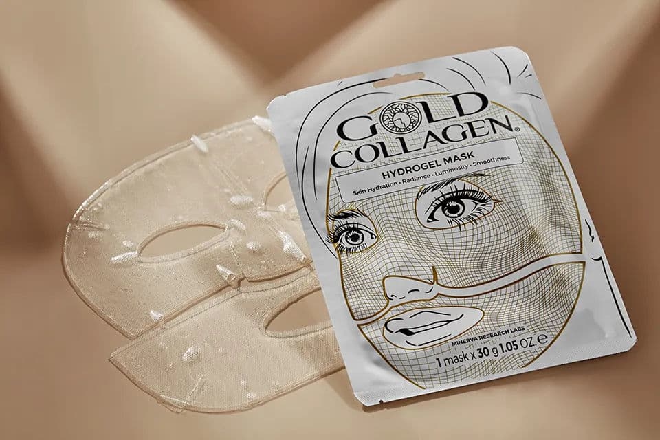  BOX x4sheets )GOLD COLLAGEN MASK )